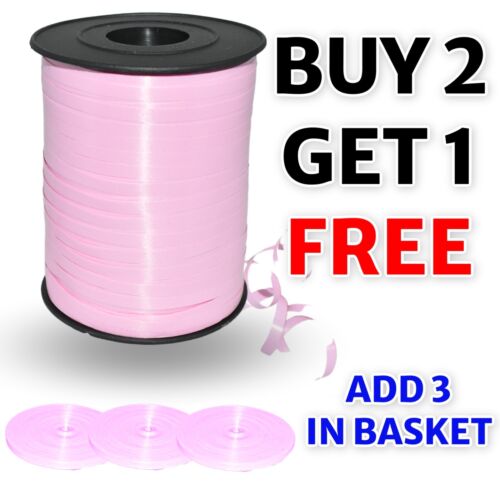 Curling Ribbon 100METER Helium Balloons PARTY GIFT WRAP Tie Metallic Birthday UK - Picture 18 of 35