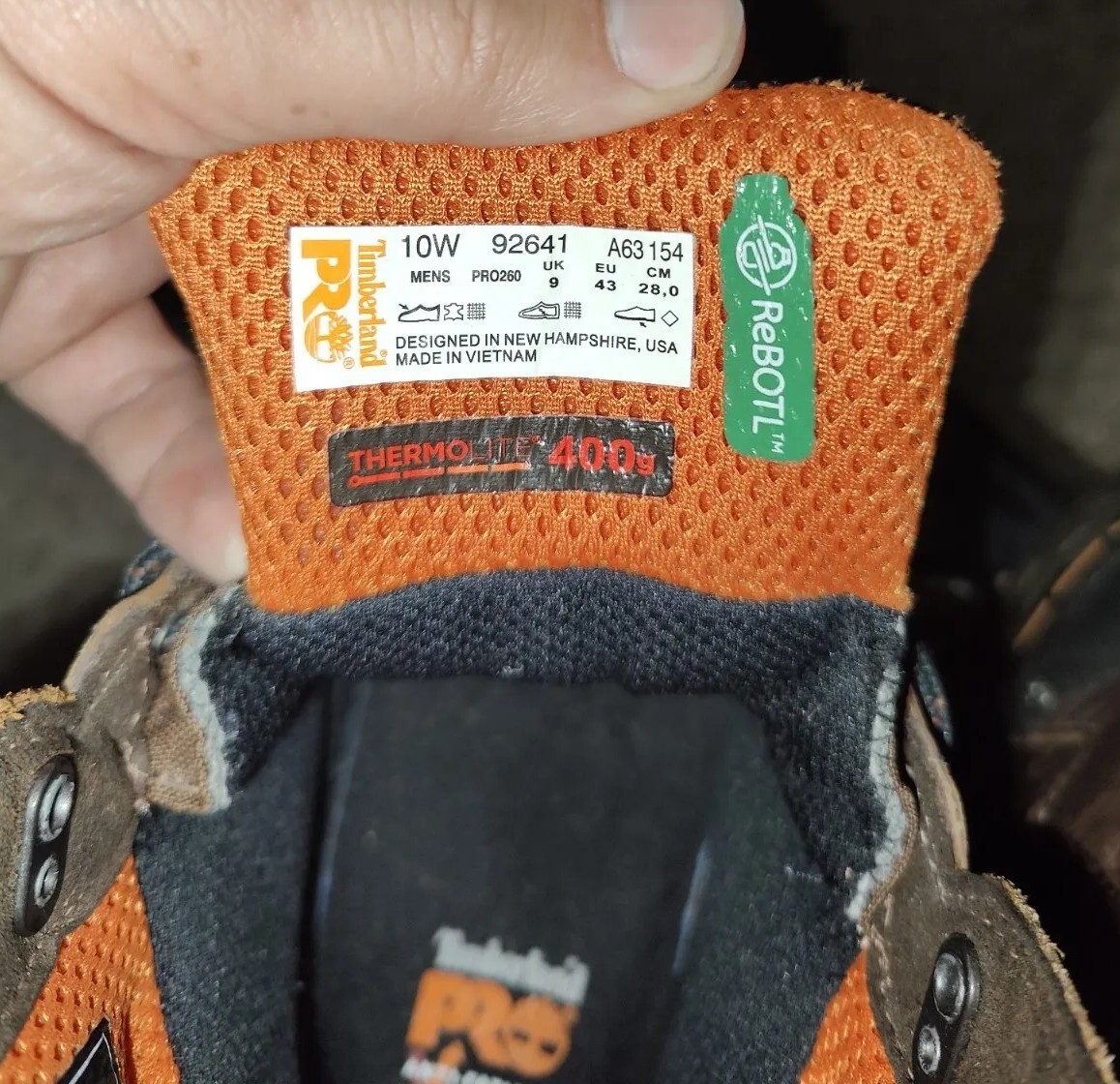 TIMBERLAND PRO Boondock 6" Composite Toe Waterproof Boots Mens Sz 10 W