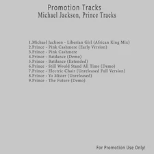 Pop.. White CD. Michael Jackson, Prince Tracks