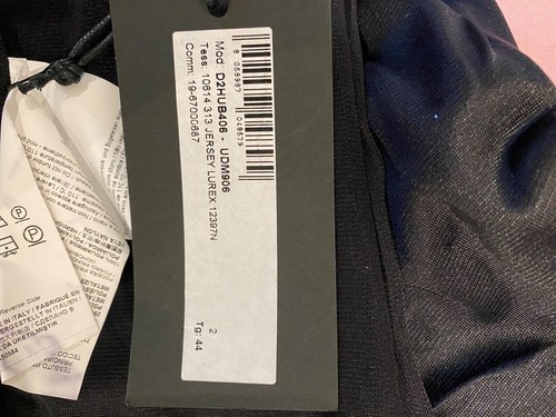 VERSACE JEANS COUTURE LUREX MINI DRESS SIZE IT44 - Picture 4 of 5