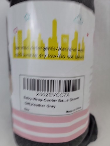 Jeroray Baby Sling Wrap for Babies 8lbs to 35lbs  - Heather Grey (205inx21in) - Picture 6 of 6