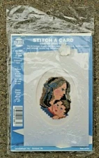 Stitch A Card  #1881 MOTHER & CHILD Counted Cross Stitch Kit Needle Magic Inc