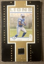 Vintage Sportscards 4x6 Jersey Card Kevin Jones Lions 