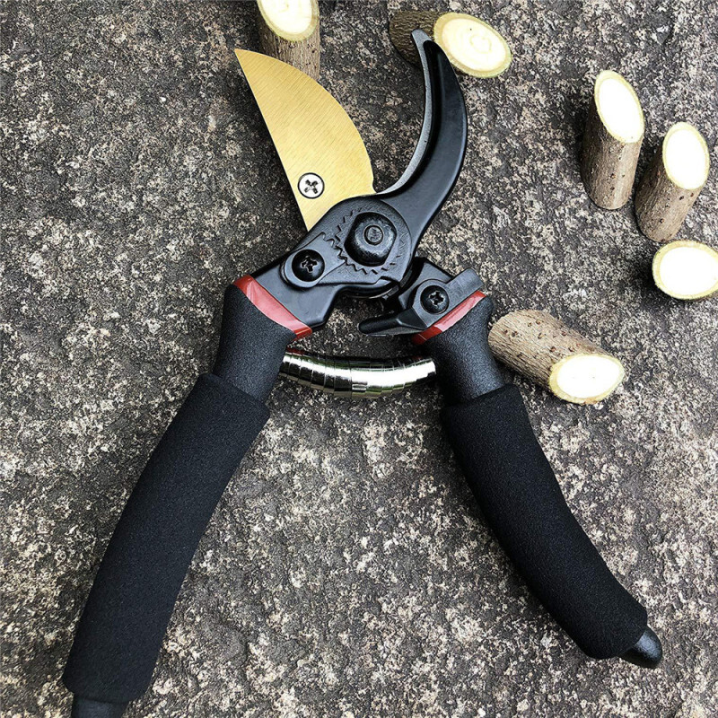 8" Professional Secateurs Premium Titanium Bypass Pruning Shears eBay