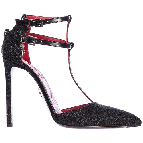 Cesare Paciotti sandali donna galaxy lux PM800710 nero logo pelle | eBay