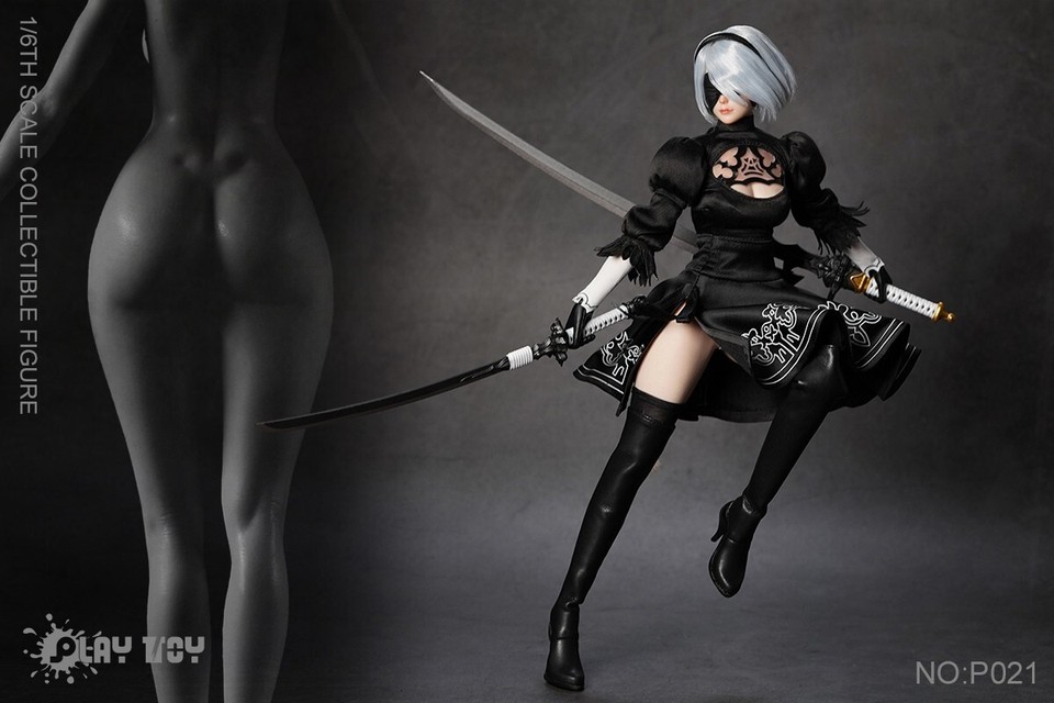 Humanoid Robot PLAY TOY P021 1/6 Scale 2B Action Figure – 12 Inch 