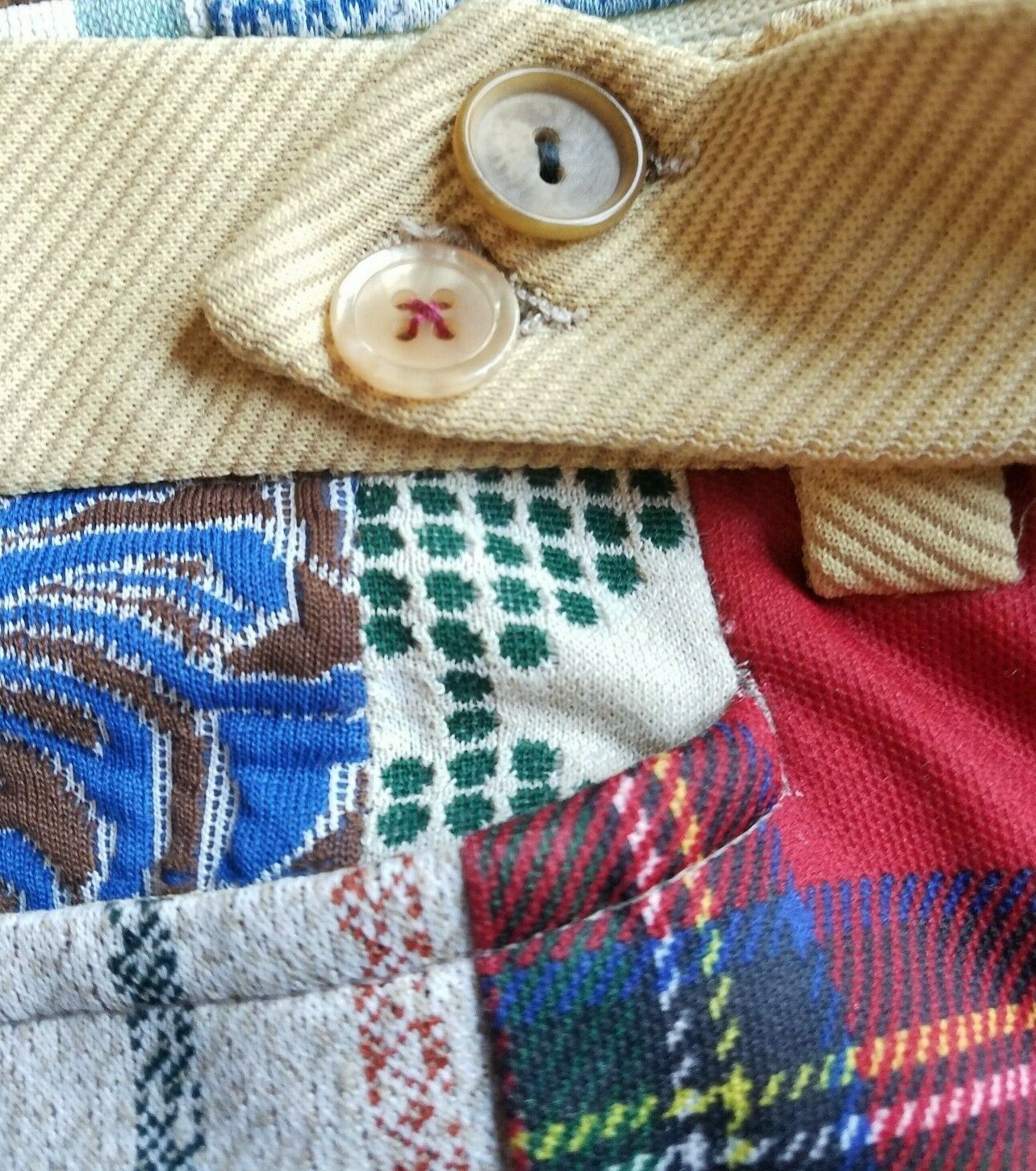 Vtg Marnits By Marman Patchwork Polyester Retro B… - image 3