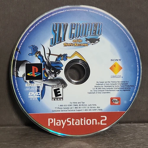 Sly Cooper And The Thievius Raccoonus Playstation 2 PS2 Refurbished Disc GH