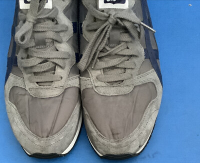 Asics Onitsuka Tiger DL301 Grey Suede Aquamarine Lace Up 