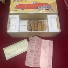 1/18 Scale Ichiko Cadillac Convertible 1950 White Tin Friction Car Box Japan