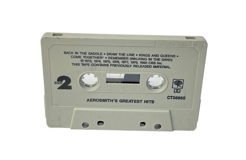 Aerosmith CASSETTE TAPE Greatest Hits Steve Tyler Rock N Roll 1980 - Picture 2 of 7