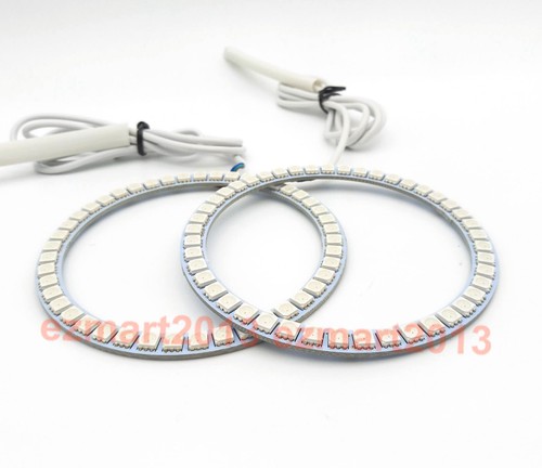 2pcs RGB Halo Ring Demon Angel Eye for Car Headlamp Fog Lamp - No Remote Control - Picture 88 of 146