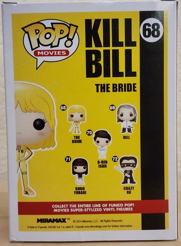 Funko Pop! Movies* Beatrix Kiddo (The Bride) #68 (VAULTED) w/Protector case | eBay