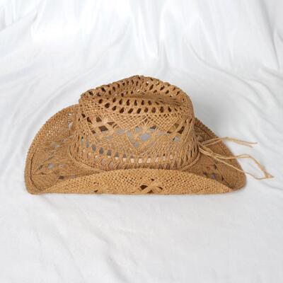 Women Men Western Cowgirl Hat Straw Cowboy Shapeable Wide  display picture 1