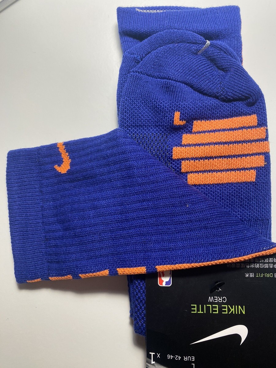 orange and blue basketball socks
