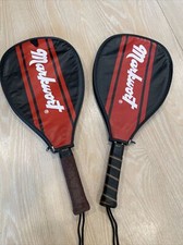 Lot of 2 Vintage Markwort Racquetball Racquets 18.5"x8.5" Models AC51 AC53