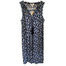 Michael Michael Kors Shift Dress NWT Sleeveless Tassels Floral V-Neck Sz XS Boho