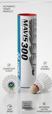 YONEX Mavis 300 Fast Speed Badminton Federbälle 6er Pack