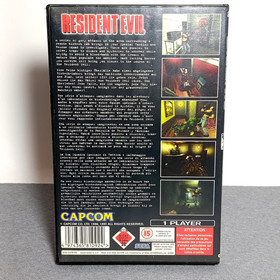 RESIDENT EVIL game SEGA SATURN DISC + WORKING PAL CASE