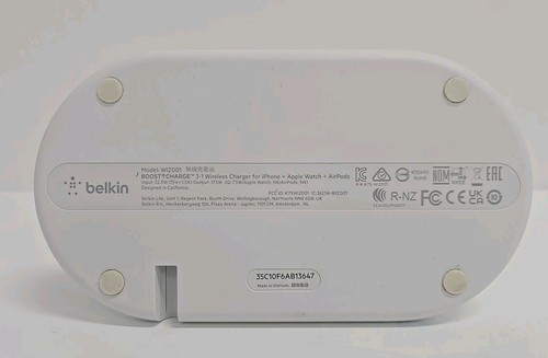 Belkin BOOST CHARGE 3-in-1 Wireless Charger – Modell WIZ001 – Weiß #1952 - Zdjęcie 5 z 5