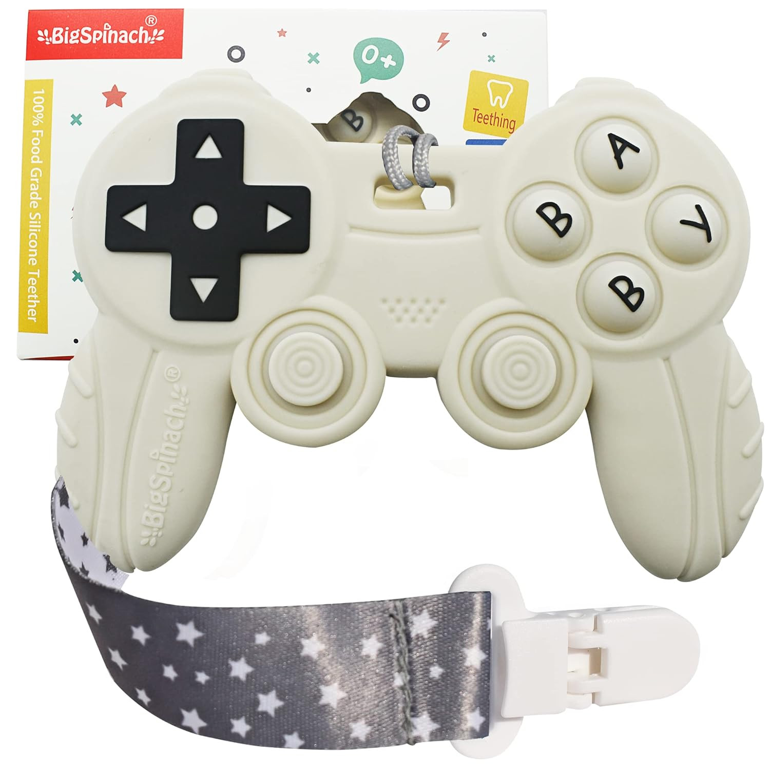 Cool Remote Game Control Teething Toy for Babies 0-6 6-12 Months,Game Controller