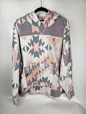 Hooey Ladies XXL Hoodie Sweatshirt Southwest Cream & Muliticolor