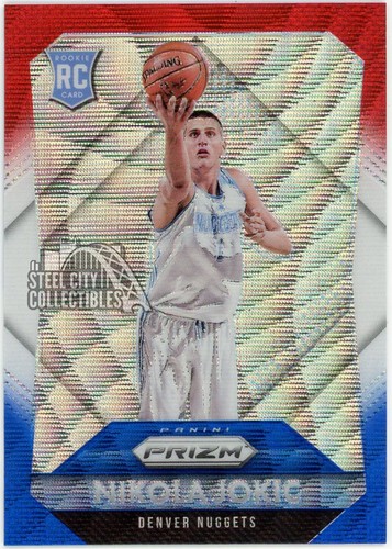 Nikola Jokic [Red, White, and Blue Prizm] #335 2015 Panini Prizm card