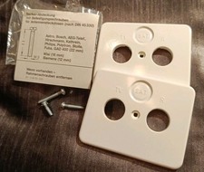 2x Berker Modul MB 22703 Zentralplatte Zentralstück TV/SAT/ R - Alpinweiß 