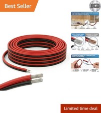 Durable 66ft 20 AWG 2-Pin Extension Wire for Single Color LED Installations