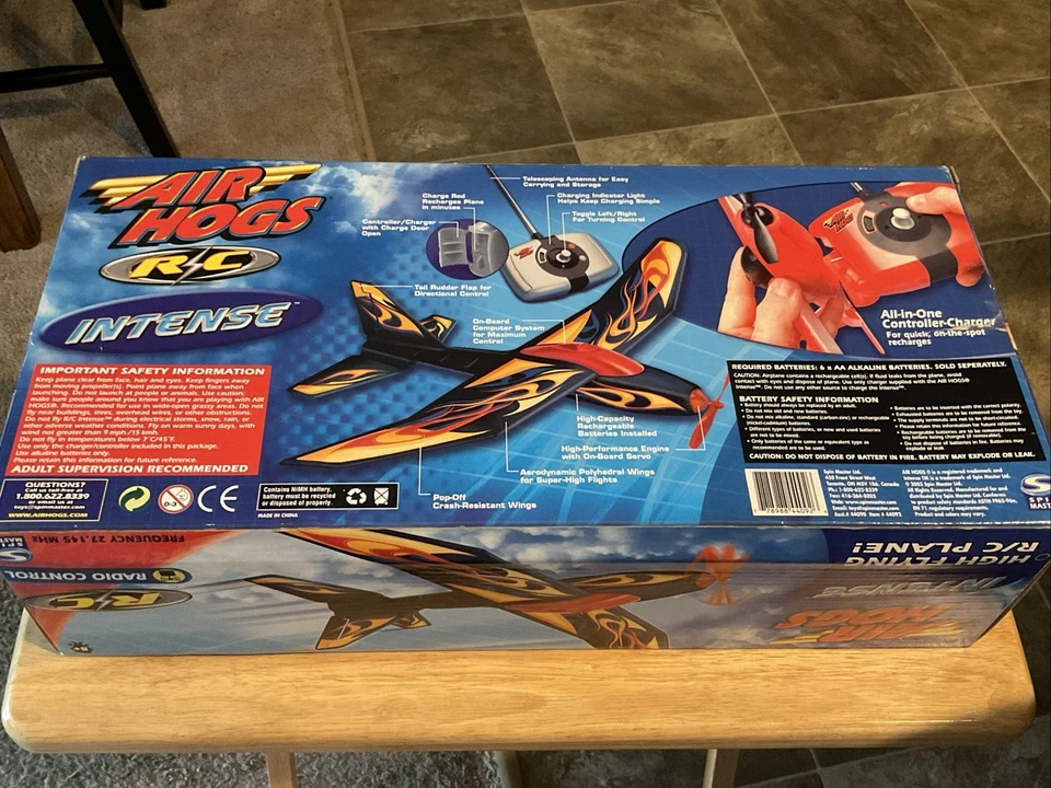 2003 Spin Master Air Hogs Intense Radio-Controlled High Flying RC Plane NEW - Image 2 of 3