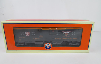 2008 Lionel Trains 6-19589 Blood Transfusion Bunk Car Black Halloween