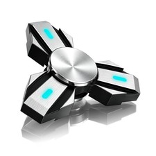 Light Up Metal Fidget Spinner Toy for Kids  Adults - 3-5 Min Spin Time