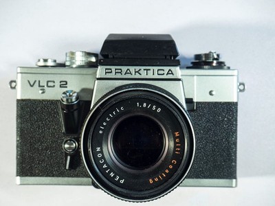 Pentacon Praktica VLC2 Pentacon auto electric 1.8/50 MC, Lichtschacht,  wie neu