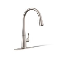KOHLER 596VS Simplice Kitchen Sink Faucets with Pull Down Sprayer, 3Spray