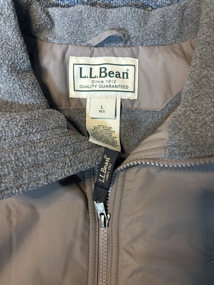 Chaqueta Bomber LL Bean Tan De Colección Roja Forrada a Cuadros Cremallera Completa Para Hombre ¡¡¡Grande!!! ¡Hong Kong! Foto 3 de 4