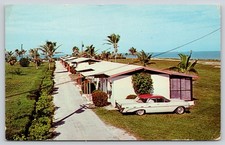 FL Greyhound Key Greyhound Post House Vintage Tropical Motor Lodge Postcard