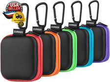  5-Pack Earbud Case, Portable EVA Small Earbuds Carrying Case Storage Bag Organi