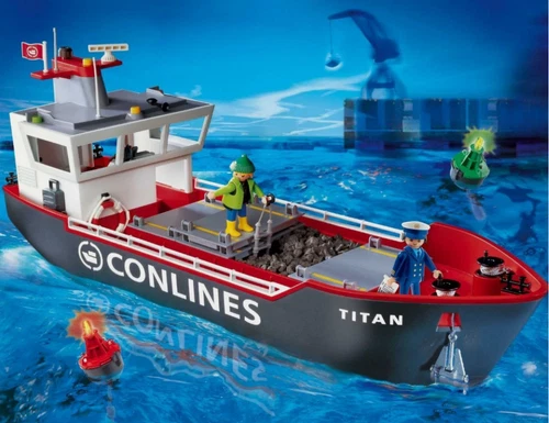 Playmobil -- spare part -- Harbour captain cargo worker 4472