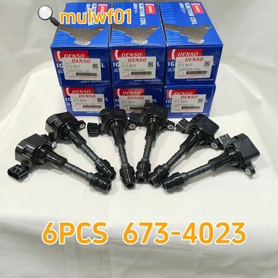 6Pcs DENSO UF349 Ignition Coil 673-4023 For Nissan Pathfinder Maxima 22448-8J115