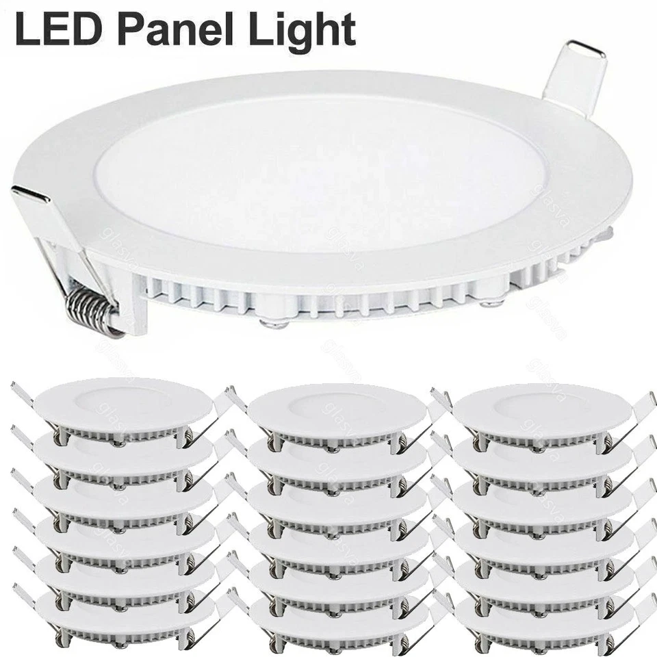 LED Panel Einbaustrahler Einbauleuchte Deckenleuchte Flach Rund Einbau Spot 230V - Bild 2 von 4