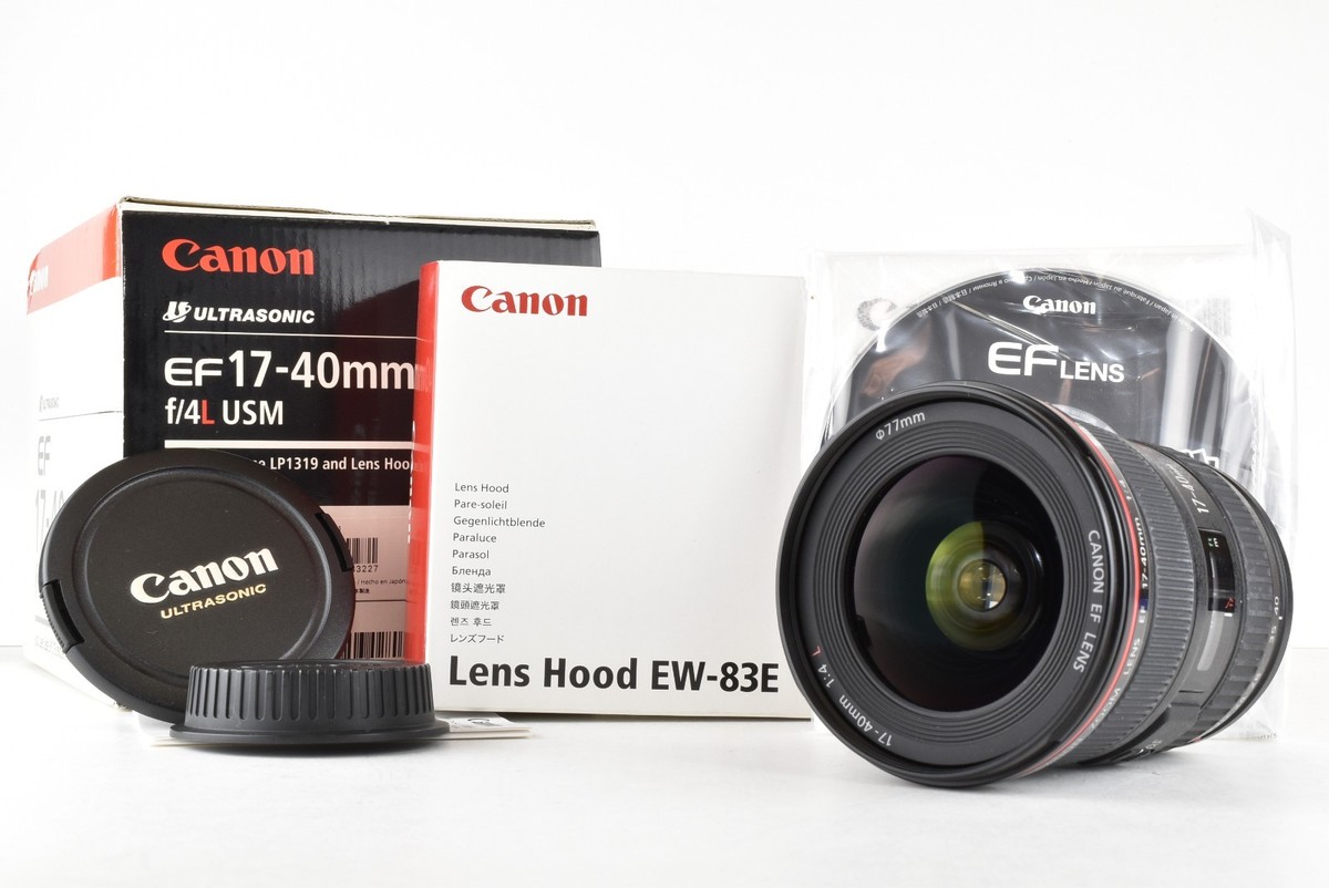TOP MINT ] Canon EF 17-40mm f/4 L USM LENS w/ Box Case + NEW EW