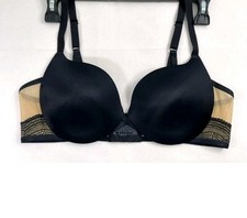 NWOT Maidenform 38C Love the Lift All Over Lace Push Up Bra DM9900 Black/Beige