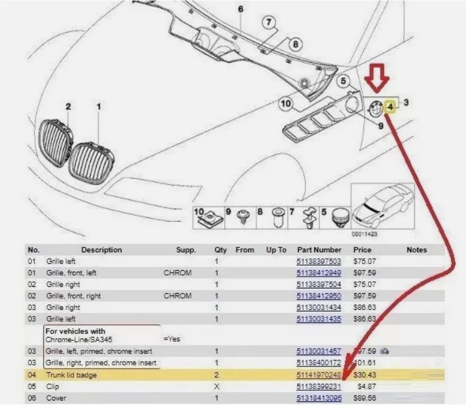 x1 BMW Z3 Side Fender Emblem 78 mm Logo Badge Roundel 51141970248 x5 e53 - image 2 of 2