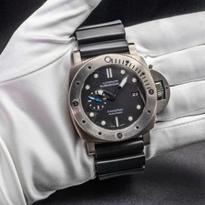 Panerai Luminor Submersible PAM01305 47mm Titanium Black Dial Box Papers 2019 3