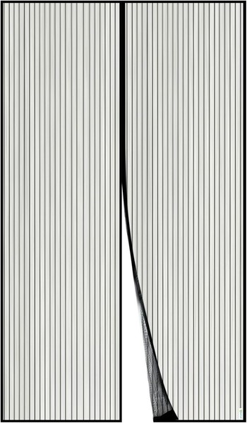 Fliegengitter TüR Magnet Insektenschutz 130X240Cm Klebemontage Ohne Bohren-image