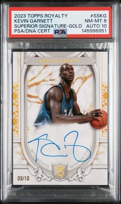 Kevin Garnett Basketball Autographed Sports Trading Cards