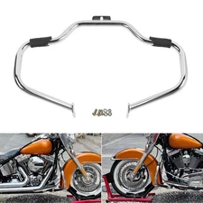 Chrome Engine Guard Crash Bar For Harley Heritage Softail Fat Boy FLST 2000-2017