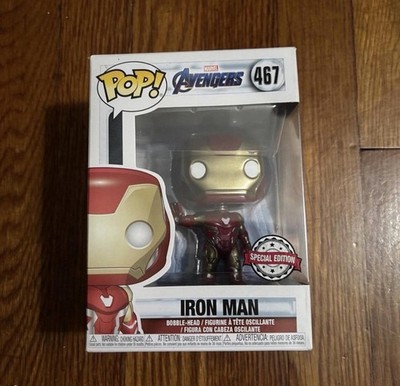 Funko POP Marvel Avengers Action Figure Iron Man Bobble Head - 2498