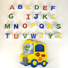 Incomplete Set LeapFrog Fridge Phonics Magnetic School Bus Alphabet ABC Learning