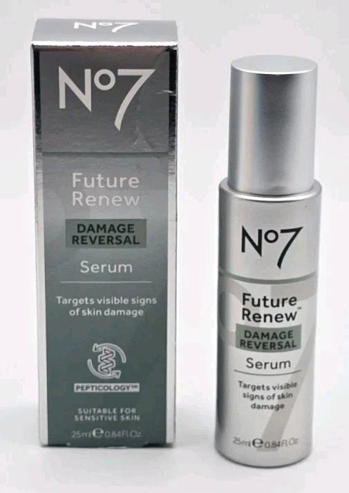 No7 Future Renew Damage Reversal Serum 0.84 fl oz Suitable For Sensitive Skin